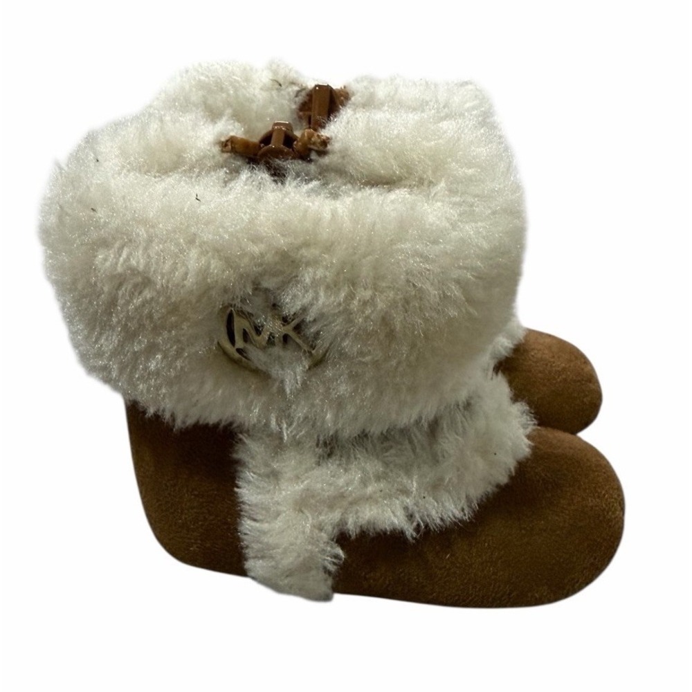 Michael Kors Baby Girl Grace Faux Fur‎ Booties Size 1